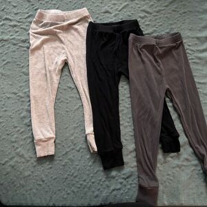 Little Bipsy Kids' Leggings Trio - Black, Gray, and light Grey
